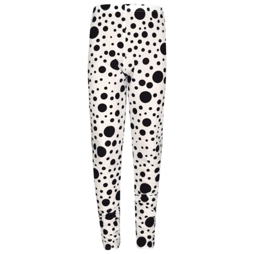 (11-12 Years, Legging) Girls Dresses Kids Black Polka Dot Print Crop Top Legging Midi Skater Dress 7-13