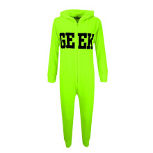 (11-12 Years, Neon Green) Kids Girls Boys GEEK Print Summer Onesie Jumpsuit All In One Loungeware 7-13 Yrs