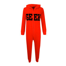 (9-10 Years, Neon Orange) Kids Girls Boys GEEK Print Summer Onesie Jumpsuit All In One Loungeware 7-13 Yrs