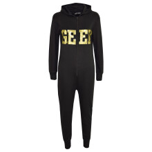 (13 Years, Black & Golden) Kids Girls Boys GEEK Print Summer Onesie Jumpsuit All In One Loungeware 7-13 Yrs