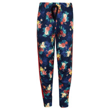 (11-12 Years, Navy) Girls Trouser Kids Roses Floral Print Fashion Trousers Legging Bottom 7-13 Years