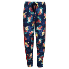 (9-10 Years, Navy) Girls Trouser Kids Roses Floral Print Fashion Trousers Legging Bottom 7-13 Years