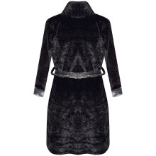 (13 Years) Kids Girls Boys Bathrobe Plain Black Dressing Gown Night Lounge Wears 2-13 Years