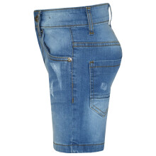 (9-10 Years) Kids Boys Denim Shorts Light Blue Ripped Chino Bermuda Jeans Short Knee Length