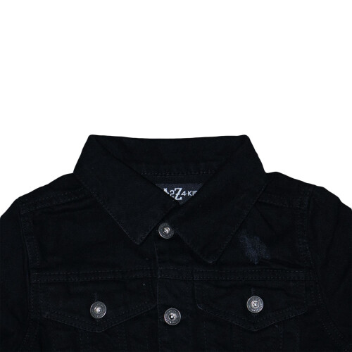 Black jean jacket for kids best sale