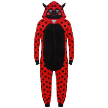 (11-12 Years) Kids Girls Boys Onesie Soft Fluffy Lady Bird