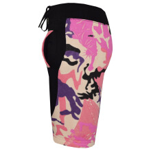 (13 Years) Kids Girls Boys Fleece Camouflage Baby Pink Panel Chino Shorts Half Pant 5-13 Yr
