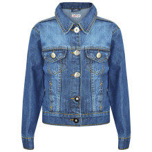 (3-4 Years) Kids Girls Jackets Designer Light Blue Denim Jeans Jacket Stylish Fashion Coats