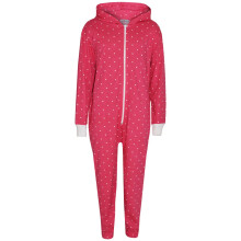 (13 Years) Kid Girls Polka Dot Cotton A2Z Onesie One Piece Pink Hooded Jumpsuits 2-13 Years
