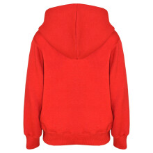 (3-4 Years, Red) Kids Girls Boys Sweat Shirt Tops Plain Hooded Jumpers Hoodies New Age 2-13 Years