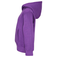 (11-12 Years, Purple) Kids Girls Boys Sweat Shirt Tops Plain Hooded Jumpers Hoodies New Age 2-13 Years