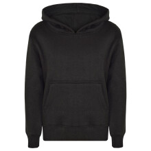 (11-12 Years, Black) Kids Girls Boys Sweat Shirt Tops Plain Hooded Jumpers Hoodies New Age 2-13 Years