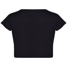 (11-12 Years, Selfie Brush Writing Black) Girls Tops Kids Love Paris NYC #SELFIE Crop Top & Double Layer Skater Skirt 7-13