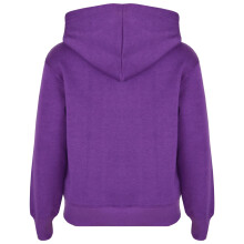 (3-4 Years) Kids Girls Boys Sweat Shirt Tops Plain Purple Hooded Jumpers Hoodies Age 2-13 Yr
