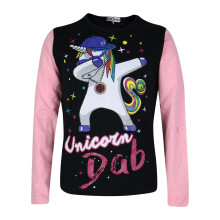(7-8 Years) Kids Girls Designer Unicorn Dab Floss Baby Pink Pyjamas Loungewear Nightwear PJS