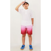 (7-8 Years) Kids Boys Girls Shorts Two Tone Wine Summer Chino Shorts Knee Length Half Pants