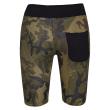 (5-6 Years, Green) Kids Shorts Girls Boys Fleece Camouflage Panel Chino Short Knee Length Half Pant