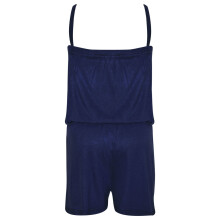 (9-10 Years) Kids Girls Plain Navy Color Playsuit Trendy All In One Jumpsuit New Age 5-13 Yr