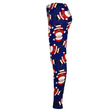 (11-12 Years, Santa Navy) Kids Girls Christmas Leggings Santa Snowman Penguin Print Xmas Fashion Legging