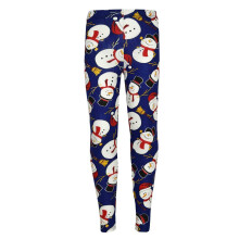 (13 Years, Snowman Navy) Kids Girls Christmas Leggings Santa Snowman Penguin Print Xmas Fashion Legging