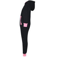 (2-3 Years) Kids Girls Fleece Contrast A2Z Onesie One Piece Baby Pink All In One Jumpsuits