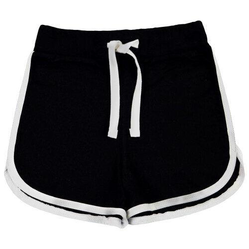 (9-10 Years, Black) A2Z 4 Kids Girls' Cotton Sport Shorts
