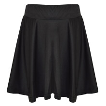(11-12 Years, Black) New Girls Skater Skirt School Fashion Summer Skirt