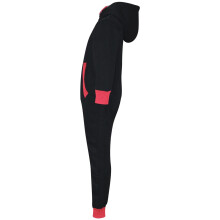 (3-4 Years) Kids Girls Fleece Contrast A2Z Onesie One Piece Neon Pink All In One Jumpsuits