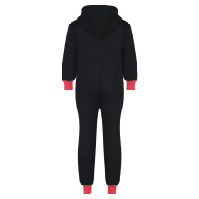 (2-3 Years) Kids Girls Fleece Contrast A2Z Onesie One Piece Neon Pink All In One Jumpsuits