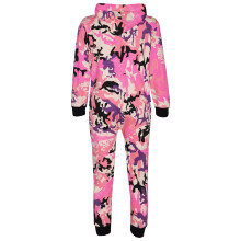 (5-6 Years, Baby Pink) Kids Onesie Girls Boys Camouflage Print All In One Jumsuit Playsuit 5-13 Years