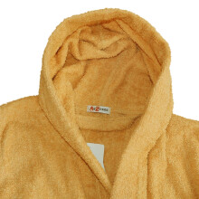 (5-6 Years, Stone) Kids Girls Boys 100% Cotton Soft Terry Hooded Bathrobe Luxury Dressing Gown 5-13