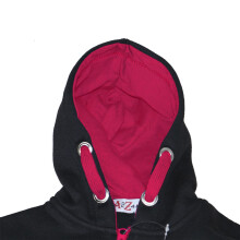 (5-6 Years) Kids Girls Fleece Contrast A2Z Onesie One Piece Pink All In One Jumpsuit 2-13 Yr