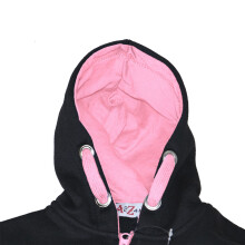 (3-4 Years, Baby Pink) Kids Girls Boys Fleece Contrast A2Z Onesie One Piece All In One Jumpsuit 2-13 Yr
