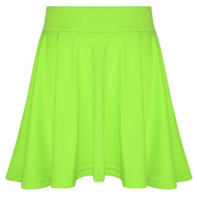 (9-10 Years, Neon Green) New Girls Skater Skirt School Fashion Summer Skirt