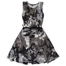 (11-12 Years, Skater Dress) Girls Top Kids Camouflage Print Crop Top Legging Midi Dress New Age 7-13 Years