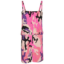 (5-6 Years, Baby Pink) Girls Playsuit Kids Designer's Camouflage Print All In One Jumpsuit 5-13 Years
