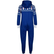 (5-6 Years, Penguin Royal Blue) New Kids Girls Boys Novelty Christmas Santa Reindeer Onesie All In One Jumpsuit