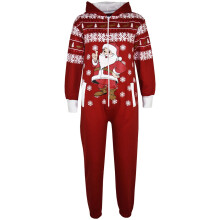 (9-10 Years, Santa Red) New Kids Girls Boys Novelty Christmas Santa Reindeer Onesie All In One Jumpsuit