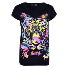 (9-10 Years) Girls Top Tiger Face Print Stylish Fahsion Trendy T Shirt New Age 7-13 Years