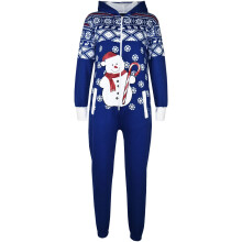 (5-6 Years, Snowman Royal Blue) New Kids Girls Boys Novelty Christmas Santa Reindeer Onesie All In One Jumpsuit