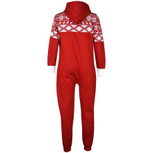 (5-6 Years, Snowman Red) New Kids Girls Boys Novelty Christmas Santa Reindeer Onesie All In One Jumpsuit