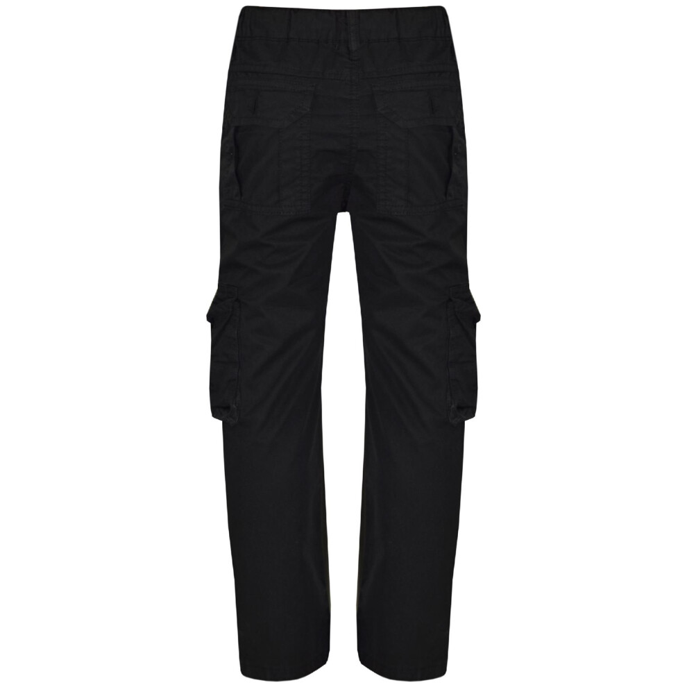 Buy Mtrolls Goth Baggy Cargo Pants Outdoor Y2K Causal Trousers BDU Hippie  Loose Wide-Leg Patchwork Pants with Large Pockets Black at Amazon.in