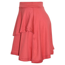 (11-12 Years, Red) Gilrs Skirt Kids Plain Color School Fashion Dance Frill Skirts Age 5-13 Years