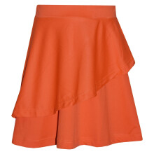 (11-12 Years, Neon Orange) Gilrs Skirt Kids Plain Color School Fashion Dance Frill Skirts Age 5-13 Years