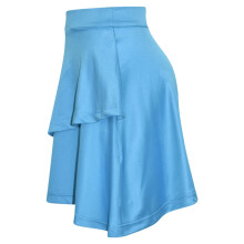 (9-10 Years, Sky Blue) Gilrs Skirt Kids Plain Color School Fashion Dance Frill Skirts Age 5-13 Years