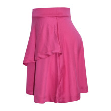 (13 Years, Cerise) Gilrs Skirt Kids Plain Color School Fashion Dance Frill Skirts Age 5-13 Years