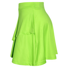 (11-12 Years, Neon Green) Gilrs Skirt Kids Plain Color School Fashion Dance Frill Skirts Age 5-13 Years