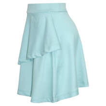 (11-12 Years, Aqua) Gilrs Skirt Kids Plain Color School Fashion Dance Frill Skirts Age 5-13 Years
