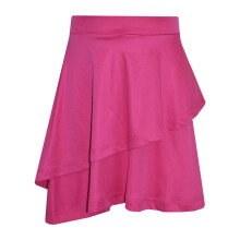 (7-8 Years, Cerise) Gilrs Skirt Kids Plain Color School Fashion Dance Frill Skirts Age 5-13 Years