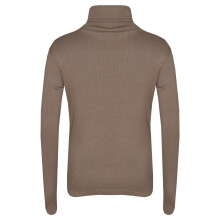 (4-5 Years, Mocha) Kids Girls Polo Neck T Shirt Thick Cotton Turtleneck Jumper Long Sleeve Top 2-13
